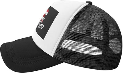 Cute Flag Baseball Cap for Men Women Mesh Trucker Hat Adjustable Patriotic Snapback Baseball Hat for Sports Running