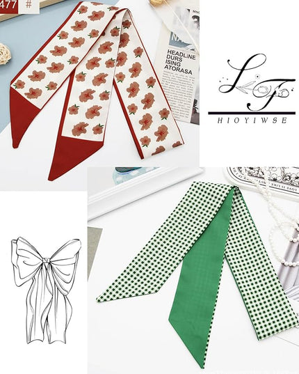 Purse Scarf Handbags For Women Skinny Hair Neck Accessories Scarves With Bag Scarfs Handle Fashion Lightweight