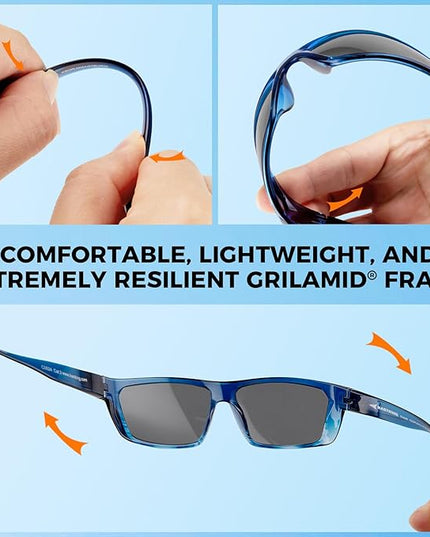 KastKing Huzzah Polarized Sport Sunglasses for Men and Women, Ideal for Driving Fishing Cycling and Running,UV Protection