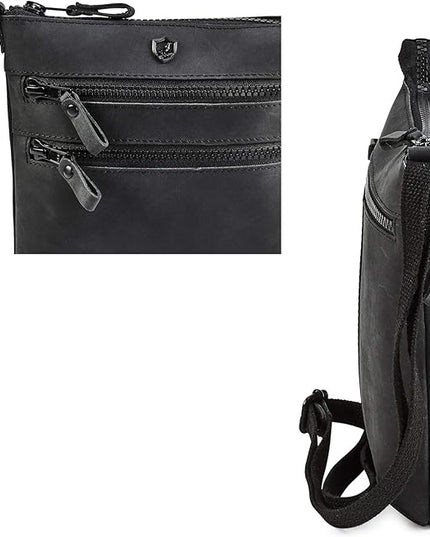 Crossbody Sling Bag for Women Small Real Leather Purse Vintage Travel Crossover Shoulder Bag Handmade