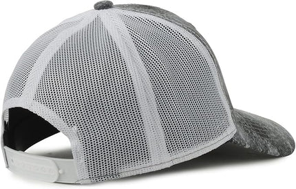 Mossy Oak Coastal Cloudbank Camo Trucker Hat – Mid Profile Structured Baseball Cap with Mesh Back, Adjustable Snapback, One Size