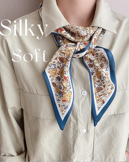 Dailyacc Hair Scarf for Women Fashion Silky Satin Headscarf Wrap Breathable Lightweight Neck Scarves For Handbag
