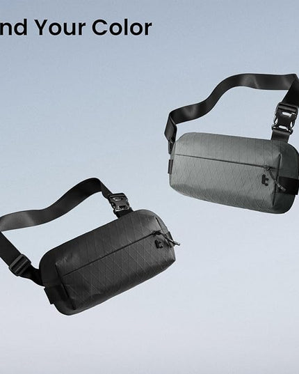tomtoc Compact EDC Sling Bag 3L-10L, Minimalist Crossbody Bag Chest Shoulder Pack for Men Women, X-pac/Recycled Polyester