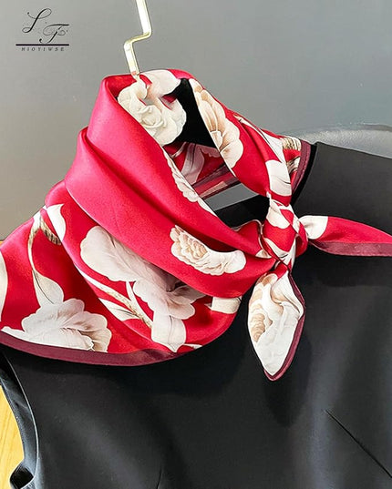 Satin Bandanas Head Scarf For Women Hair Scarves Accessories Lightweight Fashion Wrap Neck Silk Sleeping Headscarf