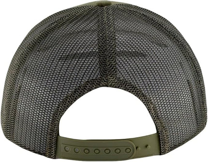 Flat Bill Snapback Mesh Hats | Fits OSFM & XXL Big Head | Blank Solid Color Adjustable Trucker Hat for Men