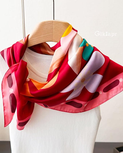 Satin Bandana Headscarf for Women Silky Hair Scarves for Fashion Lightweight