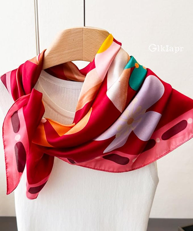 Satin Bandana Headscarf for Women Silky Hair Scarves for Fashion Lightweight
