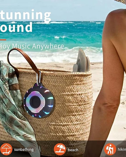 HEYSONG Waterproof Shower Bluetooth Speaker, Durable & Portable with Clear Sound, Ideal for Shower, Pool, Beach & Kayaking – Great Gift for All Ages