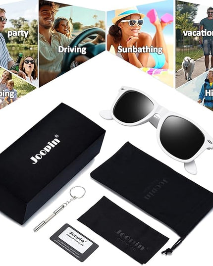 Joopin Square Sunglasses Polarized UV Protection Trendy Designer Sun Glasses Men Women