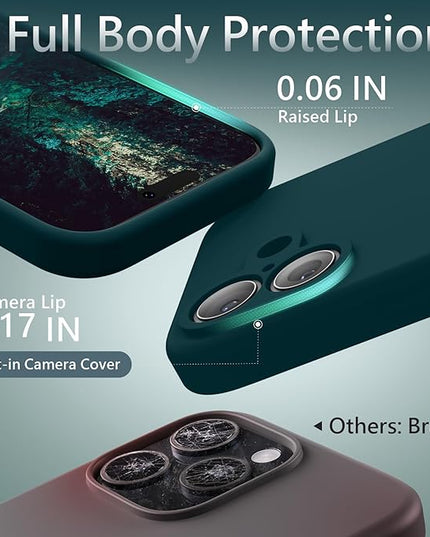 FireNova Magnetic for iPhone 17 Case, Compatible with MagSafe, [Integrated Silicone Camera Control Button] [Camera Protection] Anti-Scratch Microfiber Lining Phone Case, 6.3", Teal