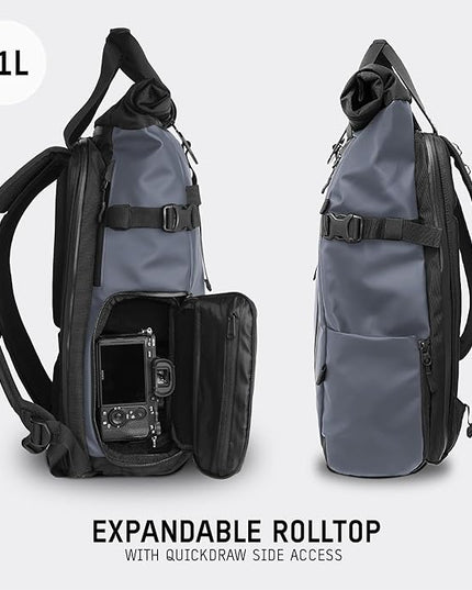 WANDRD PRVKE 21L, V3 Backpack: Weather-Resistant Travel & Camera Backpack with Laptop Sleeve, Quick Side Access, Clamshell Opening – Ideal Photography & Travel Bag