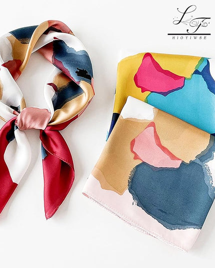 Satin Bandanas Head Scarf For Women Hair Scarves Accessories Lightweight Fashion Wrap Neck Silk Sleeping Headscarf