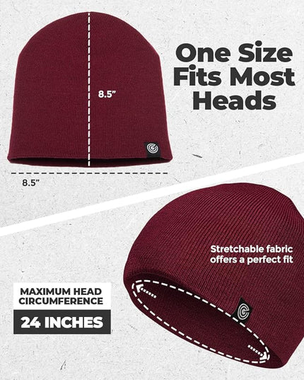 Original Beanie Cap - Soft Knit Beanie Hat - Warm and Durable