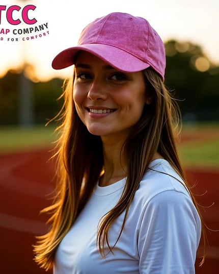 Unisex Vintage Washed Baseball Cap | Low Profile Soft Top Unstructured Cotton Baseball Cap | Adjustable Size Vintage Buckle