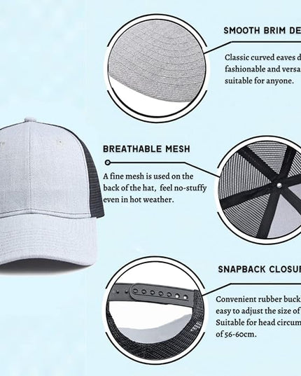 VOASTEK Running Hats for Men Baseball Cap Outdoor Essentials Runner Hat Jogging Cap Tennis Golf Workout Hats