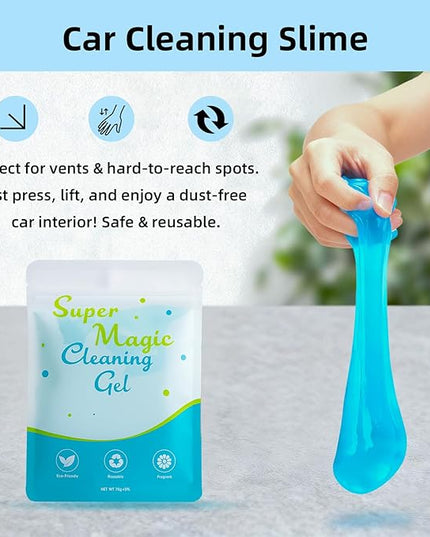 TICARVE Car Interior Detailing Cleaning Kit-10Pcs Car Screen Cleaner,Clean Gel, Detailing Brush, Cleaning Tools for Car, Keyboard and Interior Cleaning