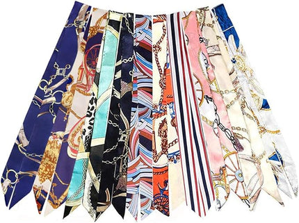 kcctoo 2/6/10Pack Scarf Bags for Women Handbag Scarfs Band Hair Neck Scarves Fashion Gifts