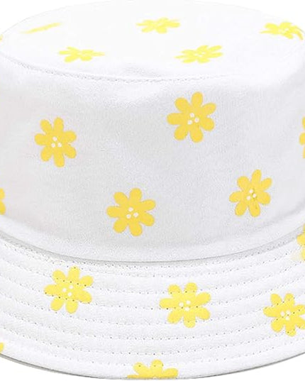 Mashiaoyi Unisex Print Double-Side-Wear Reversible Bucket Hat