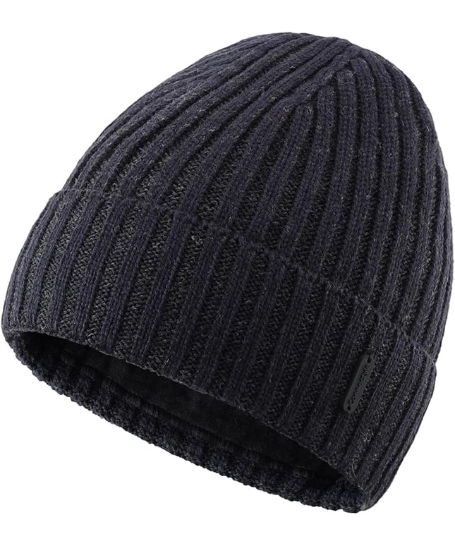 Connectyle Fleece Lined Cuffed Beanie Hat for Men Women Knitted Winter Wool Beanies Skull Cap Warm Watch Hat