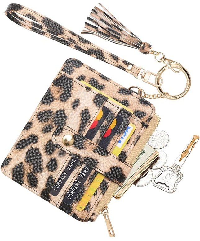 COOLANS Silicone Bracelet Wristlet Wallet Credit Card Holder RFID,ID Window,Key Ring Tassel,Slim Wallet Women Keychain Purse