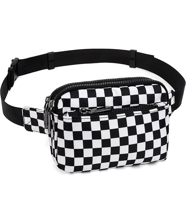 UTO Fanny Pack for Women Crossbody Trendy Fashion Belt Purse Chest Waist Hip Bumbag for Outdoor Shopping Travel Hiking
