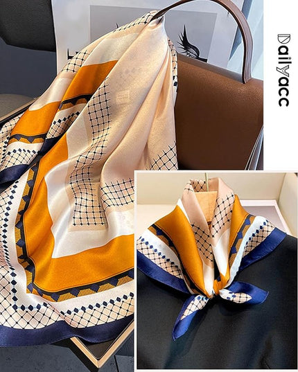 Dailyacc Hair Bandanas Scarf For Women Lightweight Fashion Neck Silk Satin Head Scarves For Sleeping Handbags Scarf