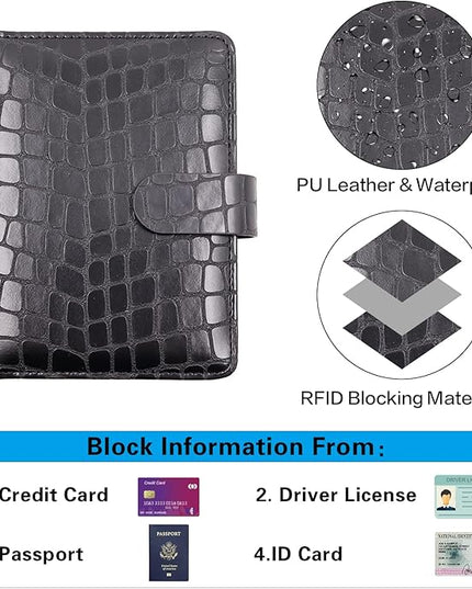 Melsbrinna Premium Leather Passport Holder Covers Case, Waterproof Rfid Blocking Travel Wallet Passport Holder with Pen Holder, Cute Passport Book for Women/Men