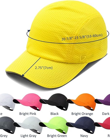 GADIEMKENSD Women's Race Day Running Cap Performance Mesh Hat - Excellent Ventilation, Lightweight, Reflective Safety