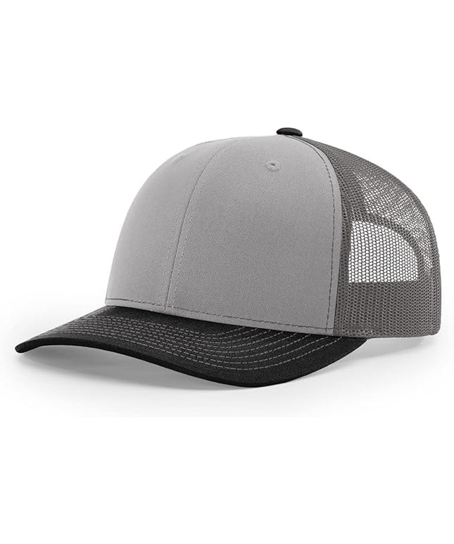 Richardson 112 Trucker Hat - Premium Adjustable Snapback Hat - Structured Six Panel Richardson Blank Caps