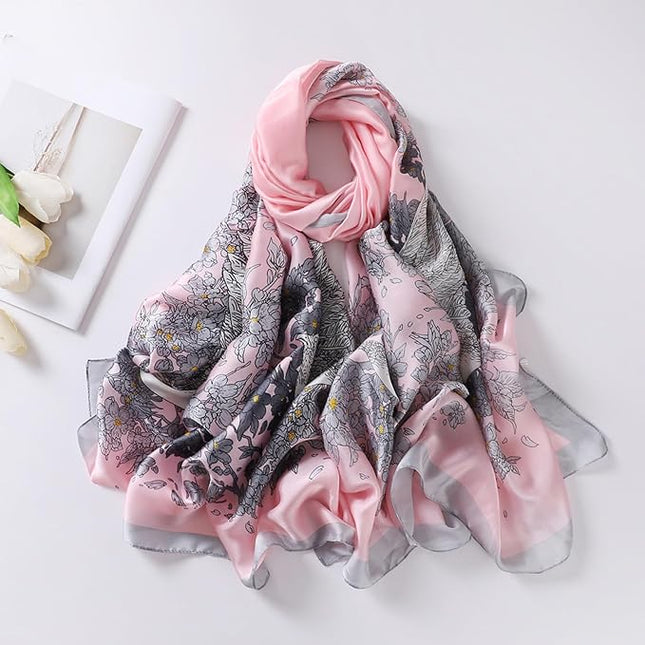 Silk Scarf Mulberry Silk Fashion Scarves Long Lightweight Shawl Wrap …