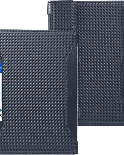 Passport Holder for Travel Essentials, RFID Blocking PU Leather Passport Wallet Cover Card holder Case Passport Book Holders for Women and Men, Dark Blue