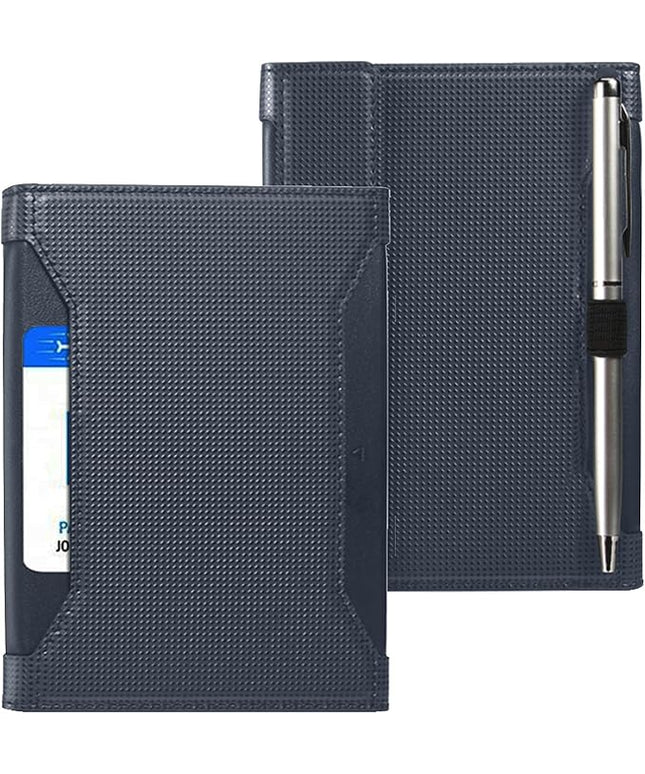 Passport Holder for Travel Essentials, RFID Blocking PU Leather Passport Wallet Cover Card holder Case Passport Book Holders for Women and Men, Dark Blue