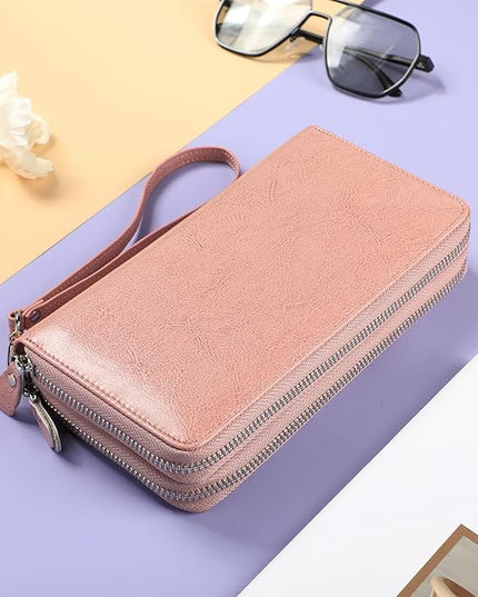 Lavemi Small Compact Women Wallet RFID Blocking Genuine Leather Bifold Purse with ID Windows