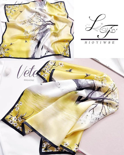 Satin Bandanas Head Scarf For Women Hair Scarves Accessories Lightweight Fashion Wrap Neck Silk Sleeping Headscarf
