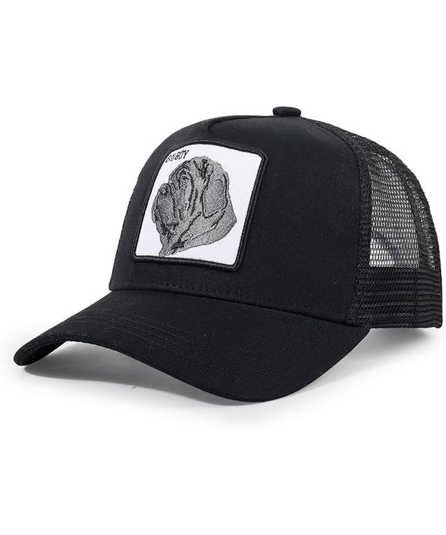 Classic Unisex Various Animal Series Embroidery Farm Adjustable Mesh Snapback Trucker Hat