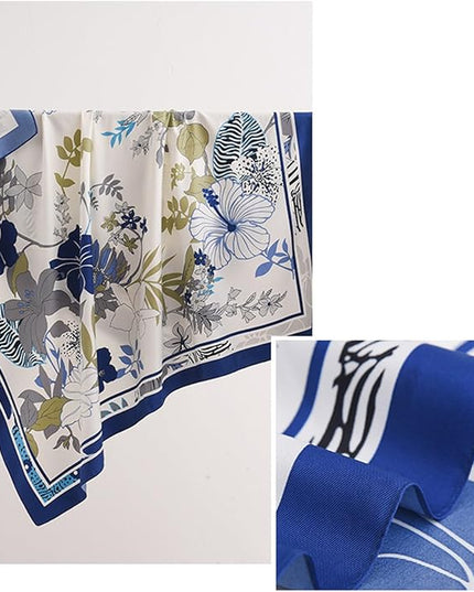 Headscarf Large Square Scarf 35" Fashion Scarves Silk Feeling Hair Wrapping Scarfs Hairscarf BA16