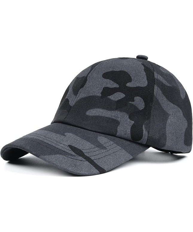 Zylioo XL XXL Oversize Baseball Cap, 100% Cotton Adjustable Dad Hat for Big Heads 23.5"-25.5", Soft Crown Large Size Cap