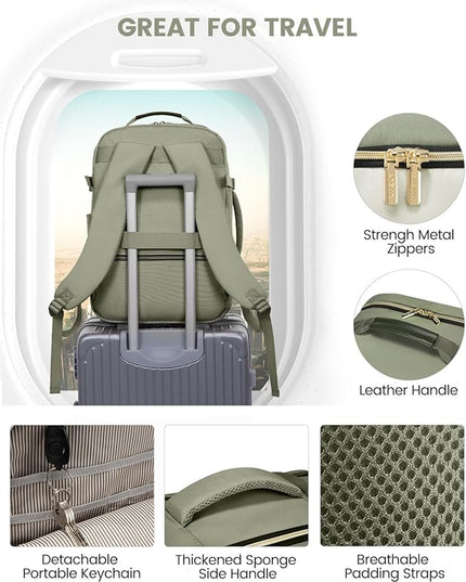 LOVEVOOK 50L Travel Backpack for Women & Men, Airline Approved Carry On Luggage with 3 Packing Cubes, TSA Overnight Bags, Waterproof Personal Item Bag, Weekender Essentials Backpacks fits 17" Laptop