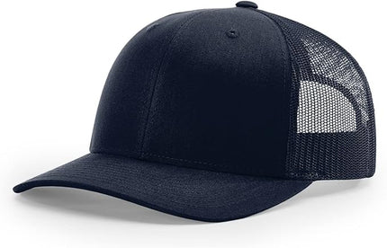 Richardson 112 Trucker Hat - Premium Adjustable Snapback Hat - Structured Six Panel Richardson Blank Caps