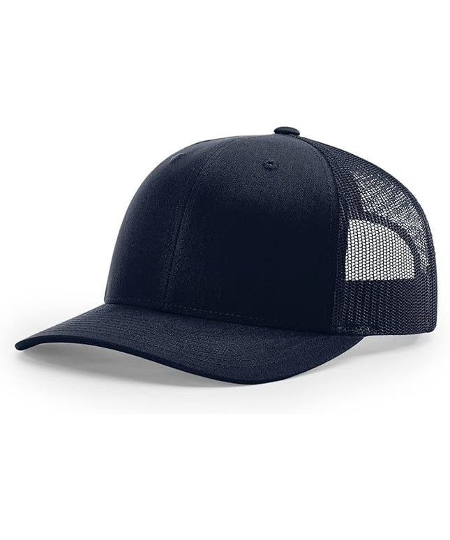 Richardson 112 Trucker Hat - Premium Adjustable Snapback Hat - Structured Six Panel Richardson Blank Caps