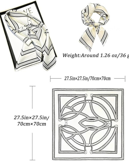 Neck Scarf For Womens Silky Head Scarves Hair Bandanas Square Scarf Fashion Accessories lightweight