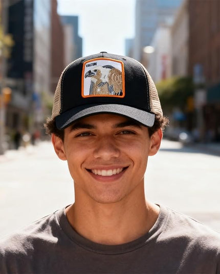 Classic Unisex Various Animal Series Embroidery Farm Adjustable Mesh Snapback Trucker Hat