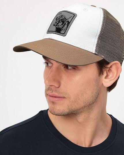 Animal Trucker Hats Leather Pattern Adjustable Snapback Mesh Animal Baseball Cap for Men