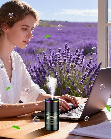 Car Air Freshener Refill for Men & Women 6.09 FL OZ /180ML-9 Month Lavender Scent Essential Oil Perfume, Essential Oil Made of Natural Plant Extracts, Compatible with Car Diffusers for Home/Office