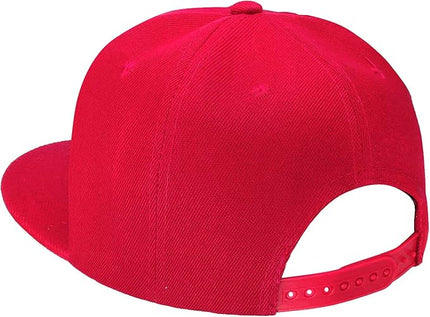 Classic Snapback Hat Cap Hip Hop Style Flat Bill Blank Solid Color Adjustable Size