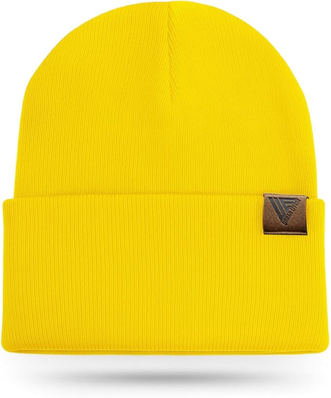 Urban Effort Beanie for Men Women – Warm Acrylic Unisex Knit Winter Hats for Men, Soft Stretch Fit, Classic Streetwear Style