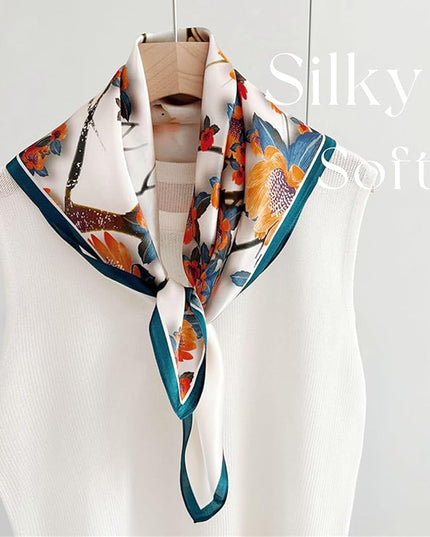 Dailyacc Hair Bandanas Scarf For Women Lightweight Fashion Neck Silk Satin Head Scarves For Sleeping Handbags Scarf