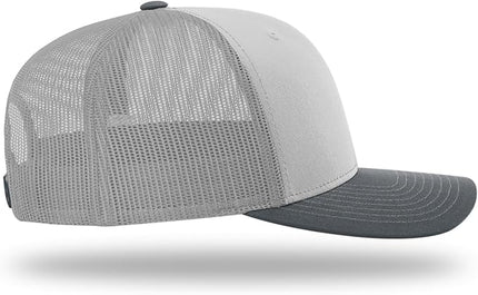 Richardson 112 Trucker Hat - Premium Adjustable Snapback Hat - Structured Six Panel Richardson Blank Caps