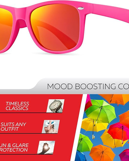 Retro Rewind Polarized Sunglasses for Men and Women - UV Protection Classic Sun Glasses