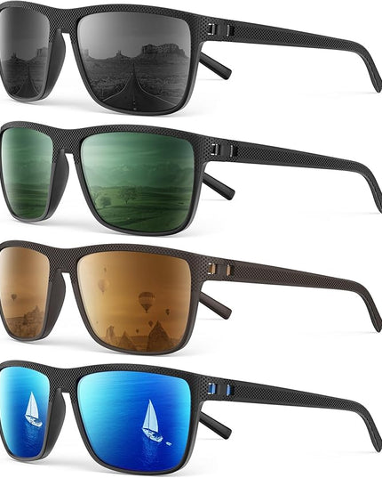 Sunglasses-Men Polarized Mens Sunglasses: Classic Women Sun Glasses UV Protection for Fishing Driving Golf